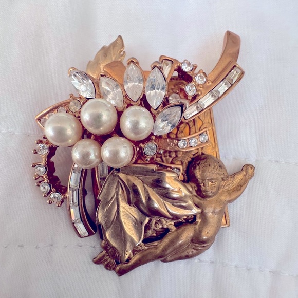 Vintage handmade, one of a kind 80’s brooch - Picture 1 of 4